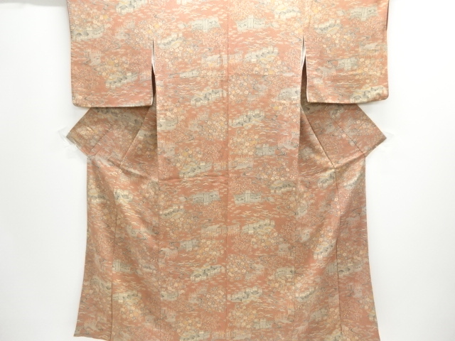 JAPANESE KIMONO / KOMON / CHIRIMEN / CHAYATUJI 